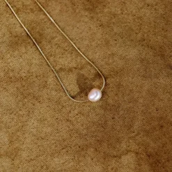 Blush Pearl Choker Silber