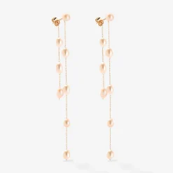 Blush Pearl Fall Earrings Roségold