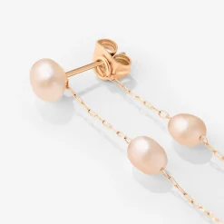 Blush Pearl Fall Earrings Roségold