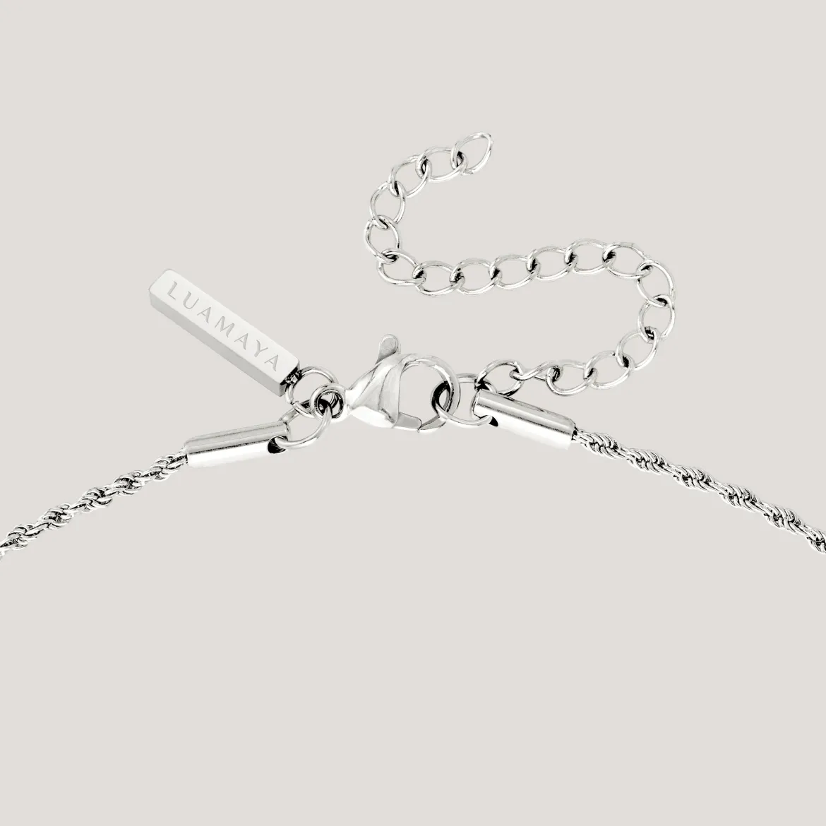 Blush Quartz Necklace Silber