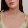 Blushstone Charm Necklace Gold