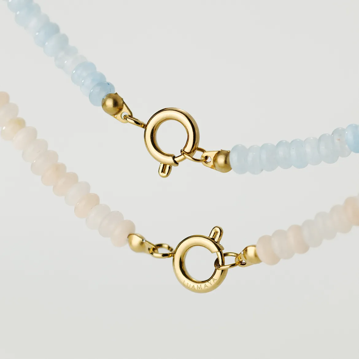 Blushstone Charm Necklace Gold