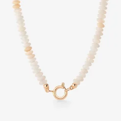 Blushstone Charm Necklace Roségold