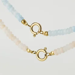 Blushstone Charm Necklace Roségold