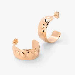 Boho Beads Hoop Studs Roségold