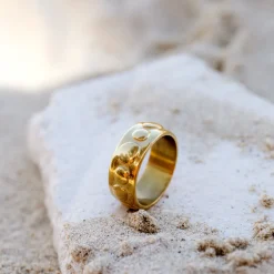 Boho Beads Ring Gold