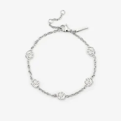 Boho Coin Bracelet Silber