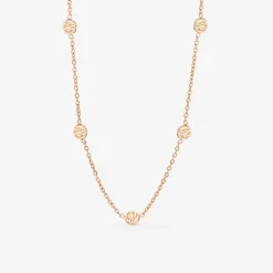 Boho Coin Necklace Roségold