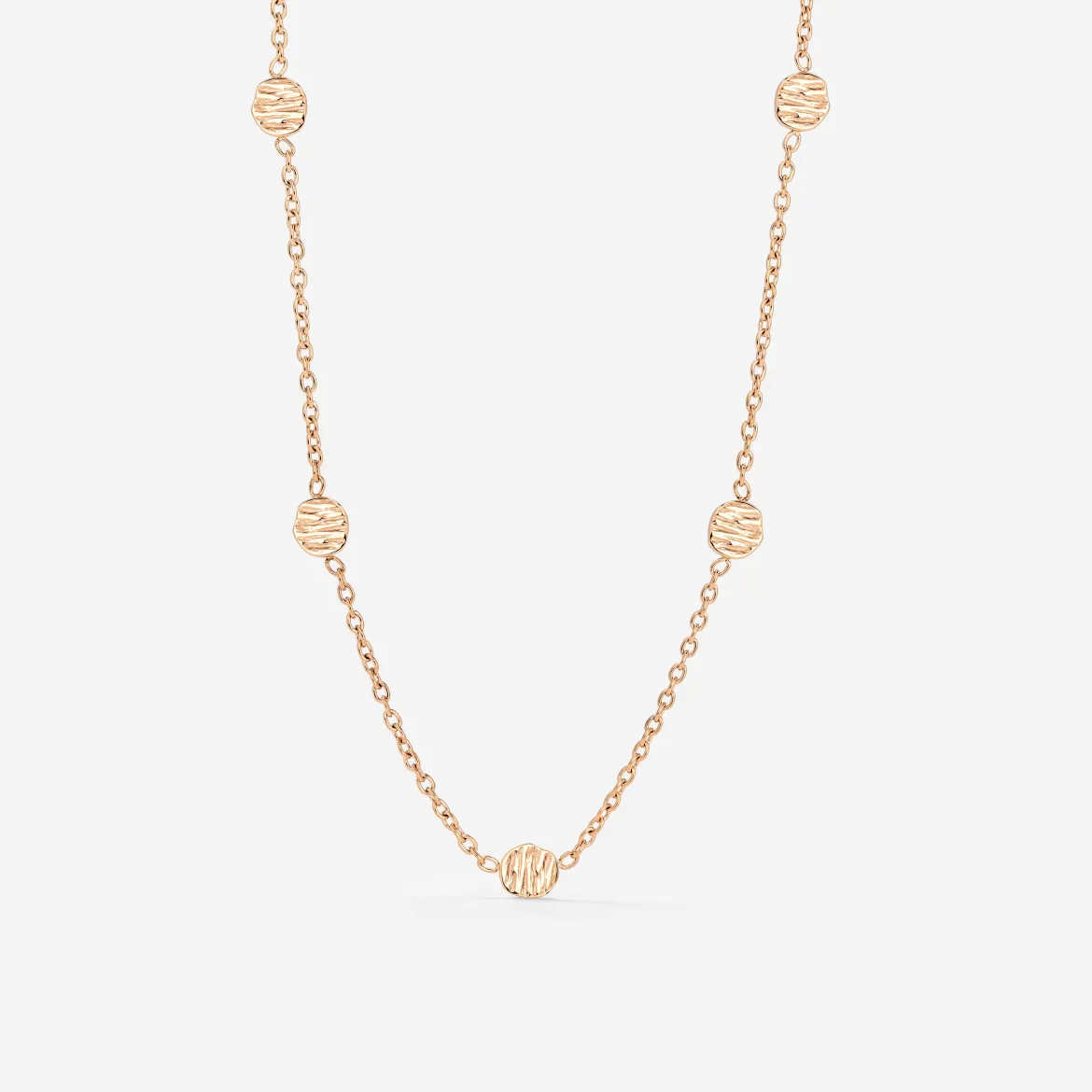 Boho Coin Necklace Roségold