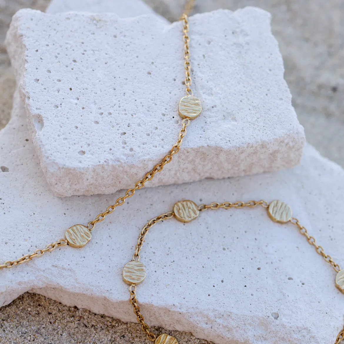 Boho Coin Necklace Silber