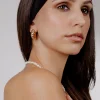 Bold Croissant Studs Roségold