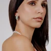 Bold Croissant Studs Silber