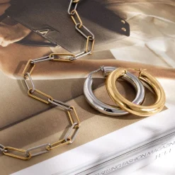 Bold Hoops Large - Gold
