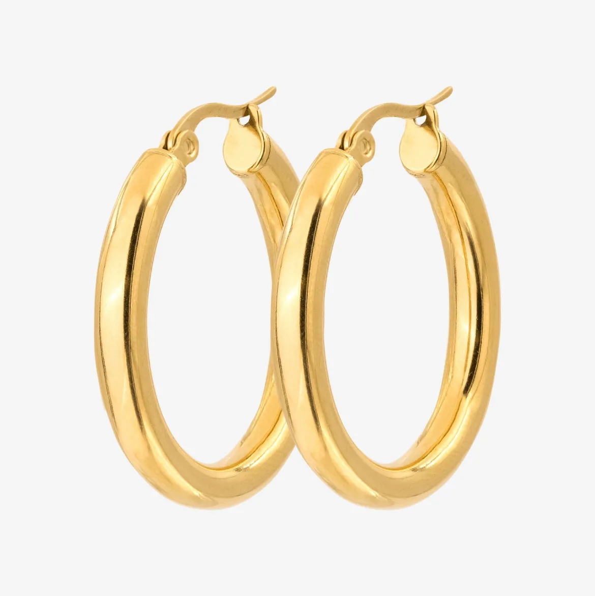Bold Hoops Medium - Gold