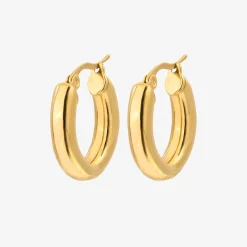 Bold Hoops Small - Gold