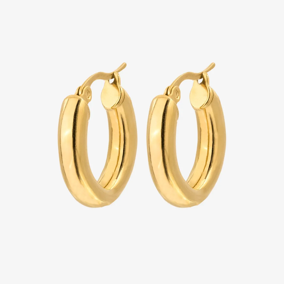 Bold Hoops Small - Gold