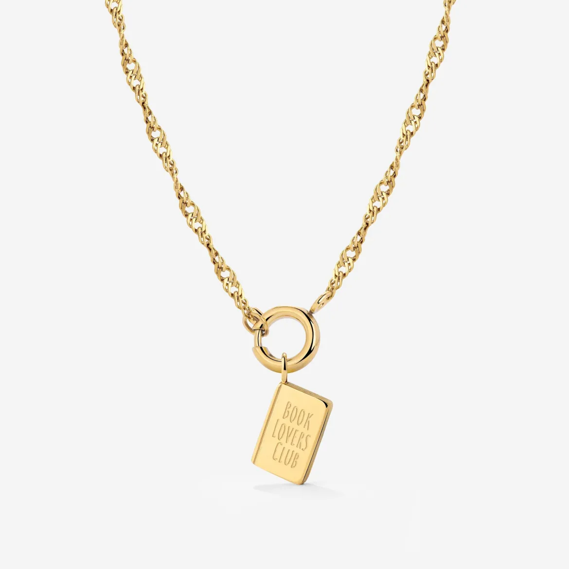 Book Lovers Club Singapore Chain Necklace Set Gold
