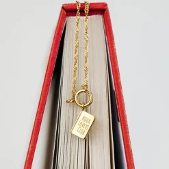 Book Lovers Club Singapore Chain Necklace Set Roségold