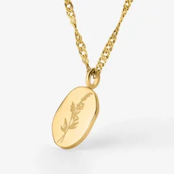 Bouquet Coin Necklace Gold