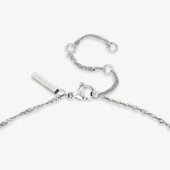 Bouquet Coin Necklace Silber