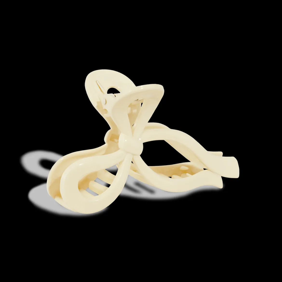 Bow Hairclaw - White