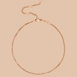 Box Snake Anklet Roségold