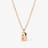 Bubble Letter Necklace Roségold - A