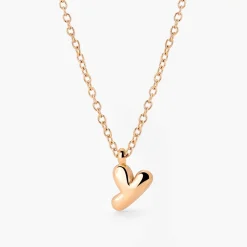 Bubble Letter Necklace Roségold - A