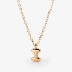 Bubble Letter Necklace Roségold - A