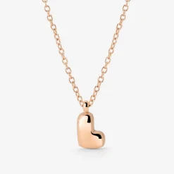 Bubble Letter Necklace Roségold - A