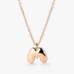 Bubble Letter Necklace Roségold - A