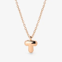 Bubble Letter Necklace Roségold - A