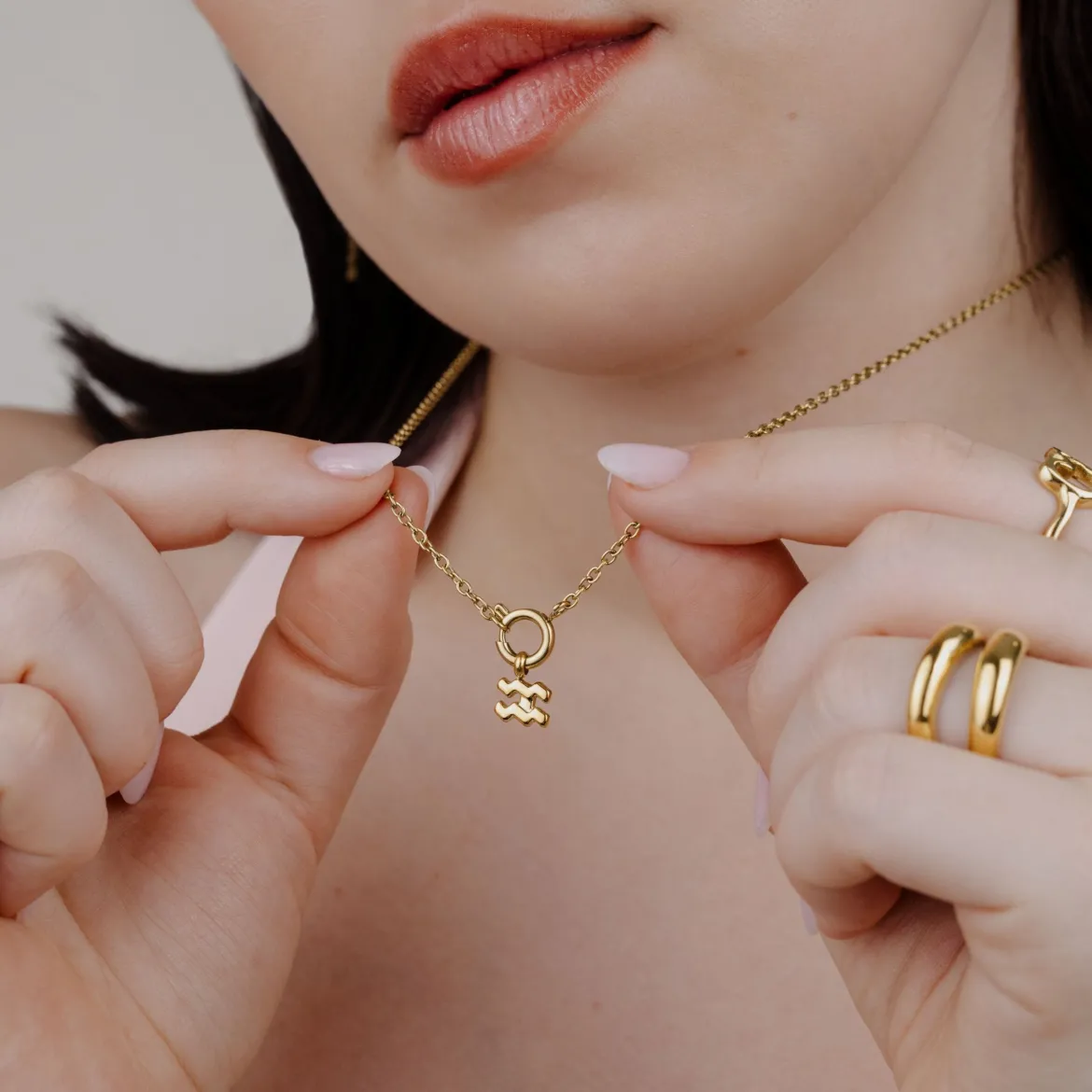 Bubble Zodiac Necklace Charms