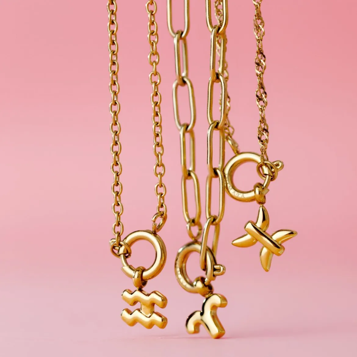 Bubble Zodiac Necklace Charms