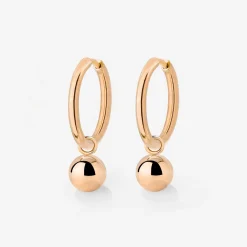 Bubbly Hoop Set Medium Roségold