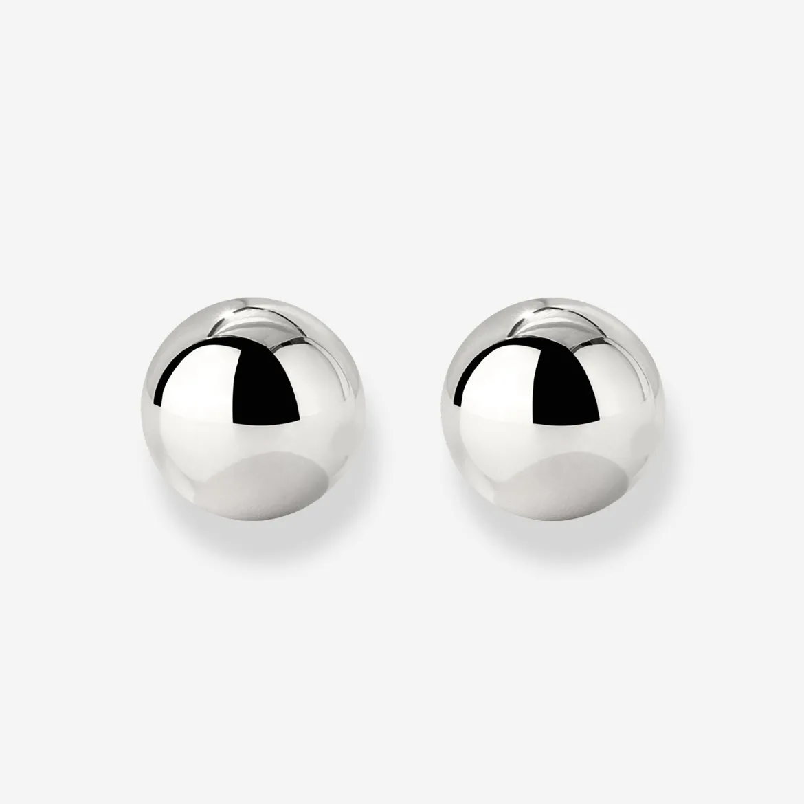 Bubbly Studs Medium Silber