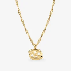 Cancer Bubble Necklace Gold