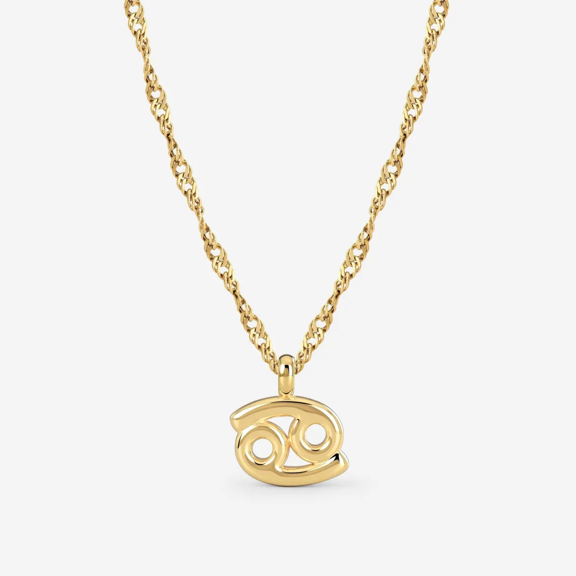 Cancer Bubble Necklace Gold