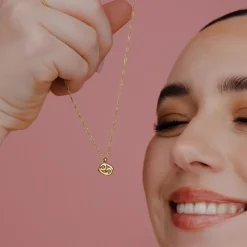 Cancer Bubble Necklace Gold