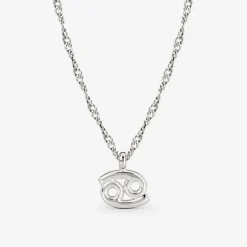 Cancer Bubble Necklace Silber