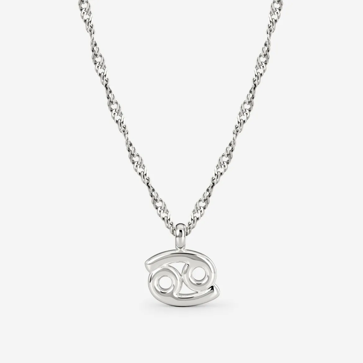 Cancer Bubble Necklace Silber