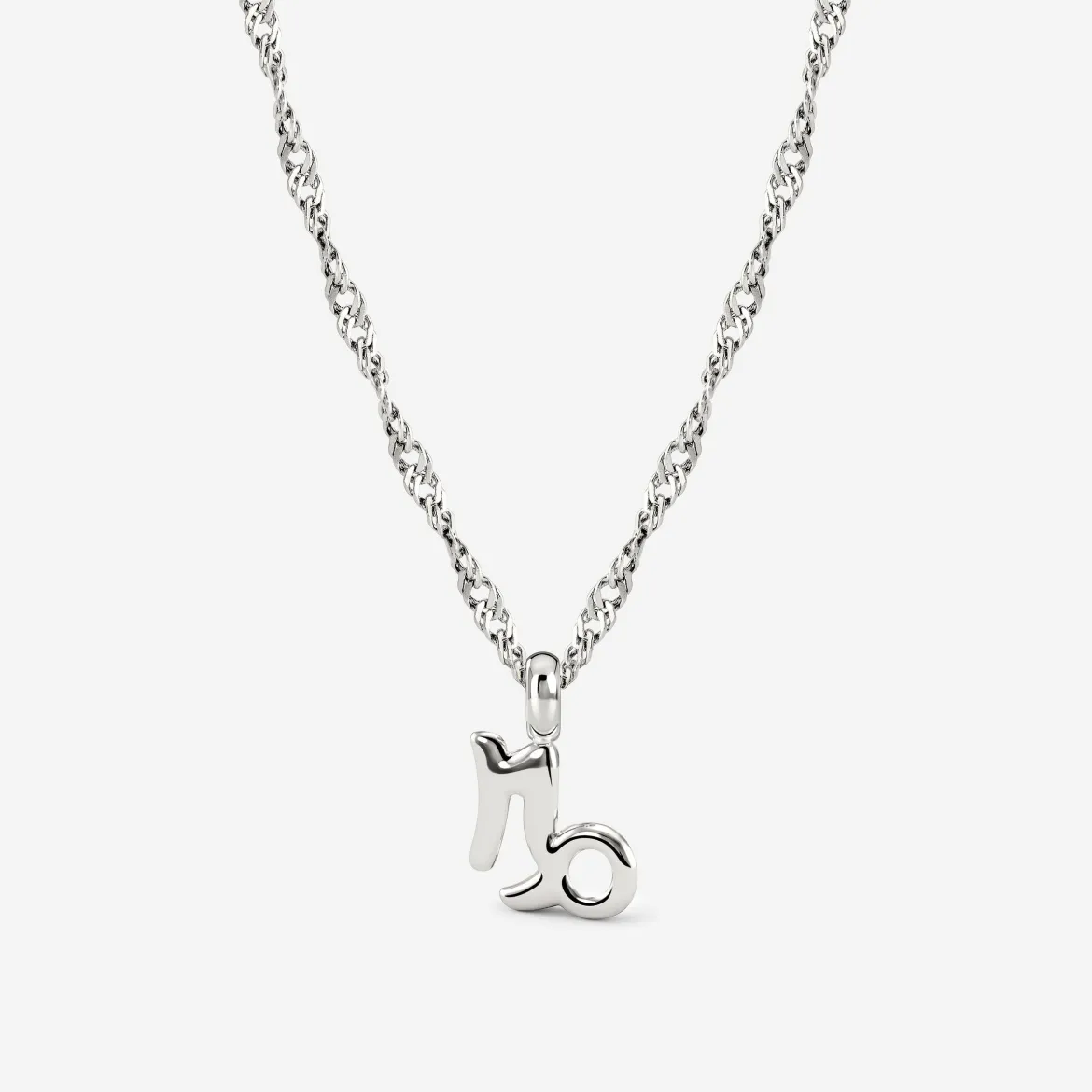 Capricorn Bubble Necklace Silber
