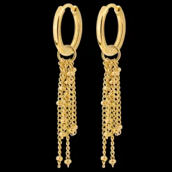 Chain Overload Hoop Set Small Gold