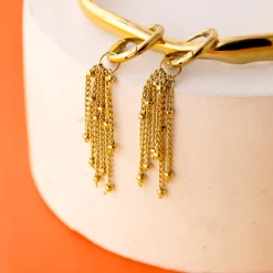 Chain Overload Hoop Set Small Gold