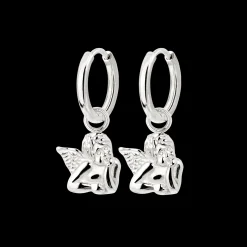 Cherub Hoop Set Small Silber