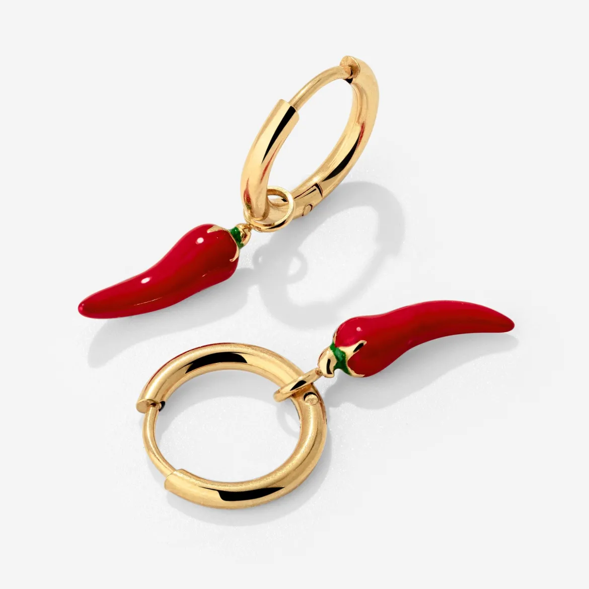 Chili Hoop Set Small Gold