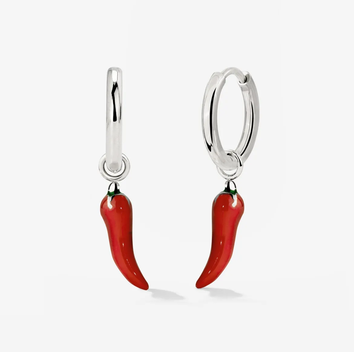 Chili Hoop Set Small Silber