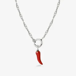 Chili Singapore Chain Necklace Set Silber