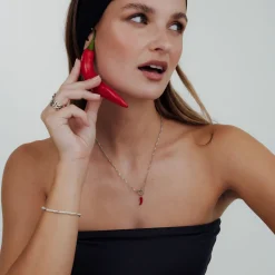 Chili Singapore Chain Necklace Set Silber