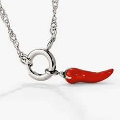 Chili Singapore Chain Necklace Set Silber